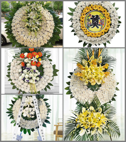 湖北黄冈市黄梅县五祖镇蔡田村花圈速递